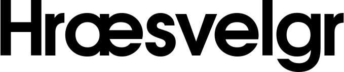 Vorschau des Bootsnamens "Hræsvelgr" als Schriftzug für "Bootsbeschriftung Fett 17"