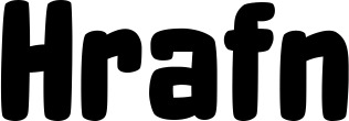 Vorschau des Bootsnamens "Hrafn" als Schriftzug für "Bootsbeschriftung Neu 55"