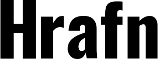 Vorschau des Bootsnamens "Hrafn" als Schriftzug für "Bootsbeschriftung Fett 29"