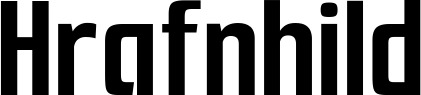 Vorschau des Bootsnamens "Hrafnhild" als Schriftzug für "Bootsbeschriftung Neu 69"