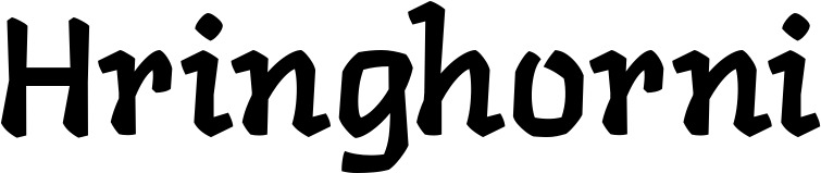 Vorschau des Bootsnamens "Hringhorni" als Schriftzug für "Bootsbeschriftung Neu 47"