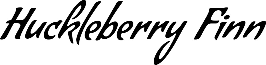 Bootsname 'Huckleberry Finn' angezeigt als 'Bootsbeschriftung Klassisch 57'
