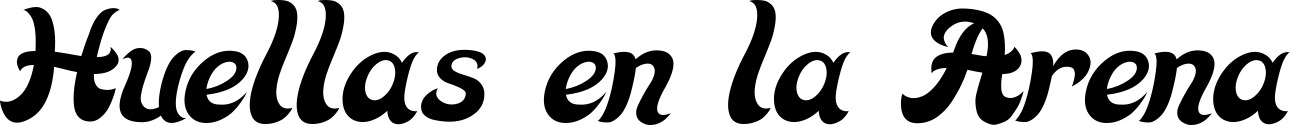 Vorschau des Bootsnamens "Huellas en la Arena" als Schriftzug für "Bootsbeschriftung Klassisch 33"