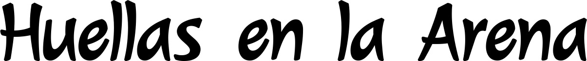 Vorschau des Bootsnamens "Huellas en la Arena" als Schriftzug für "Bootsbeschriftung Klassisch 72"