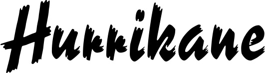 Vorschau des Bootsnamens "Hurrikane" als Schriftzug für "Style Neu 10"