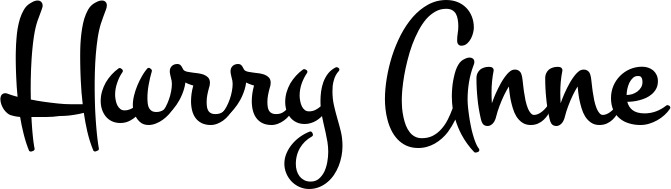 Vorschau des Bootsnamens "Hurry Anne" als Schriftzug für "Bootsbeschriftung Klassisch 81"