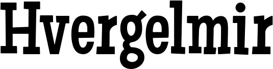 Vorschau des Bootsnamens "Hvergelmir" als Schriftzug für "Bootsbeschriftung Neu 54"