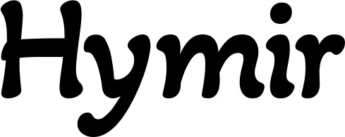 Vorschau des Bootsnamens "Hymir" als Schriftzug für "Bootsbeschriftung Klassisch 103"