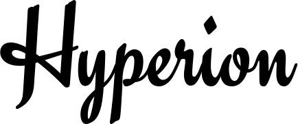 Vorschau des Bootsnamens "Hyperion" als Schriftzug für "Bootsbeschriftung Klassisch 63"