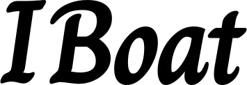 Vorschau des Bootsnamens "IBoat" als Schriftzug für "Bootsbeschriftung Klassisch 51"