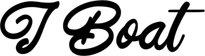 Vorschau des Bootsnamens "IBoat" als Schriftzug für "Bootsbeschriftung Klassisch 102"