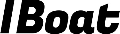 Vorschau des Bootsnamens "IBoat" als Schriftzug für "Bootsbeschriftung Kursiv 04"