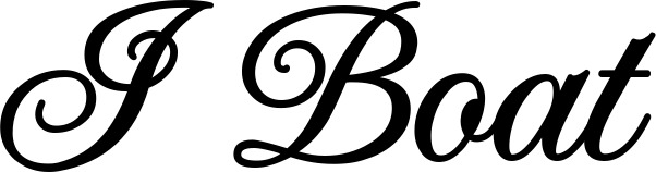 Vorschau des Bootsnamens "IBoat" als Schriftzug für "Bootsbeschriftung Klassisch 70"