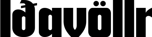 Vorschau des Bootsnamens "Iðavöllr" als Schriftzug für "Bootsbeschriftung Neu 30"