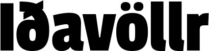 Vorschau des Bootsnamens "Iðavöllr" als Schriftzug für "Bootsbeschriftung Fett 30"