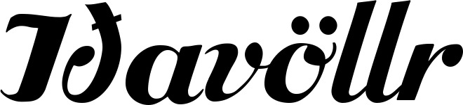 Vorschau des Bootsnamens "Iðavöllr" als Schriftzug für "Bootsbeschriftung Klassisch 26"