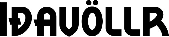 Vorschau des Bootsnamens "Iðavöllr" als Schriftzug für "Bootsbeschriftung Neu 26"