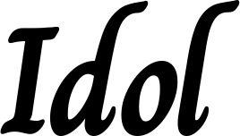 Vorschau des Bootsnamens "Idol" als Schriftzug für "Bootsbeschriftung Klassisch 51"