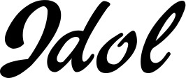 Vorschau des Bootsnamens "Idol" als Schriftzug für "Bootsbeschriftung Klassisch 12"