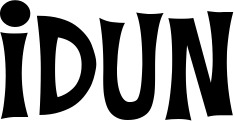 Vorschau des Bootsnamens "Idun" als Schriftzug für "Bootsbeschriftung Klassisch 27"