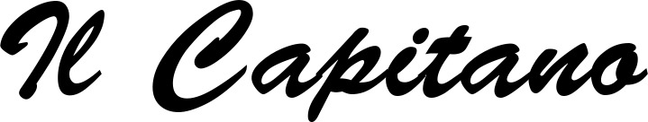 Vorschau des Bootsnamens "Il Capitano" als Schriftzug für "Bootsbeschriftung Klassisch 03"