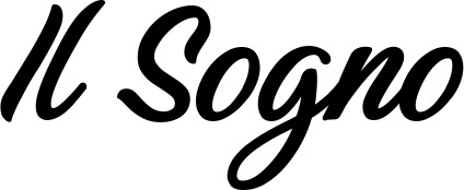 Vorschau des Bootsnamens "Il Sogno" als Schriftzug für "Bootsbeschriftung Klassisch 48"