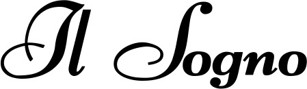 Vorschau des Bootsnamens "Il Sogno" als Schriftzug für "Bootsbeschriftung Klassisch 76-A"