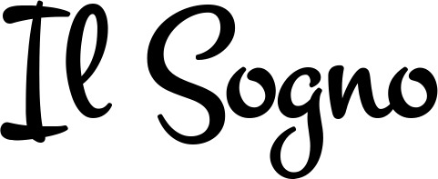 Vorschau des Bootsnamens "Il Sogno" als Schriftzug für "Bootsbeschriftung Klassisch 81"