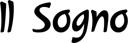 Vorschau des Bootsnamens "Il Sogno" als Schriftzug für "Bootsbeschriftung Klassisch 72"