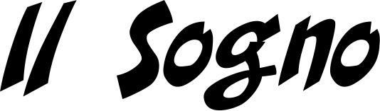 Vorschau des Bootsnamens "Il Sogno" als Schriftzug für "Bootsbeschriftung Klassisch 31"