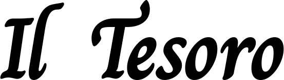 Vorschau des Bootsnamens "Il Tesoro" als Schriftzug für "Bootsbeschriftung Klassisch 51"