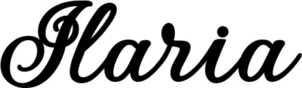 Vorschau des Bootsnamens "Ilaria" als Schriftzug für "Bootsbeschriftung Klassisch 69"