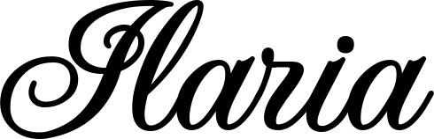 Vorschau des Bootsnamens "Ilaria" als Schriftzug für "Bootsbeschriftung Klassisch 70"