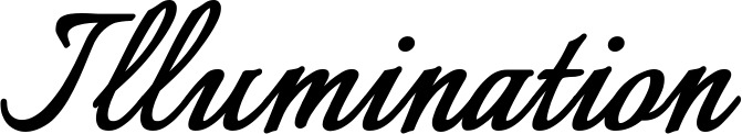 Vorschau des Bootsnamens "Illumination" als Schriftzug für "Bootsbeschriftung Klassisch 58"