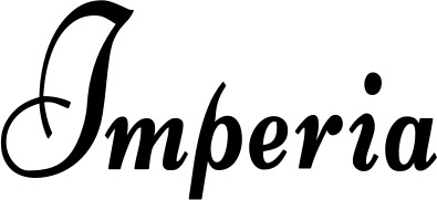 Vorschau des Bootsnamens "Imperia" als Schriftzug für "Bootsbeschriftung Klassisch 76"