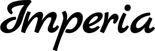 Vorschau des Bootsnamens "Imperia" als Schriftzug für "Bootsbeschriftung Klassisch 45"