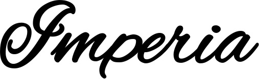 Vorschau des Bootsnamens "Imperia" als Schriftzug für "Bootsbeschriftung Klassisch 35"