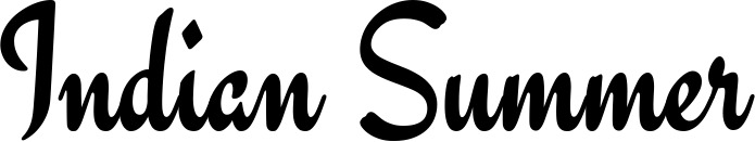 Vorschau des Bootsnamens "Indian Summer" als Schriftzug für "Style Klassisch 63"