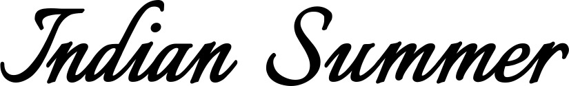Vorschau des Bootsnamens "Indian Summer" als Schriftzug für "Bootsbeschriftung Klassisch 58"