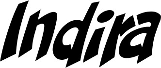 Vorschau des Bootsnamens "Indira" als Schriftzug für "Bootsbeschriftung Klassisch 31"
