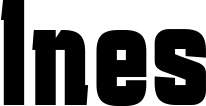 Vorschau des Bootsnamens "Ines" als Schriftzug für "Bootsbeschriftung Fett 41"