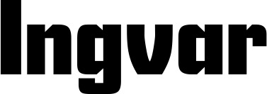 Vorschau des Bootsnamens "Ingvar" als Schriftzug für "Bootsbeschriftung Neu 11"