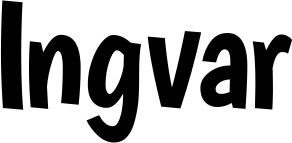 Vorschau des Bootsnamens "Ingvar" als Schriftzug für "Bootsbeschriftung Neu 36"