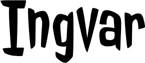 Vorschau des Bootsnamens "Ingvar" als Schriftzug für "Bootsbeschriftung Neu 46"