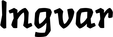 Vorschau des Bootsnamens "Ingvar" als Schriftzug für "Bootsbeschriftung Neu 47"