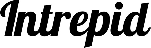Vorschau des Bootsnamens "Intrepid" als Schriftzug für "Bootsbeschriftung Neu 60"