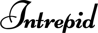 Vorschau des Bootsnamens "Intrepid" als Schriftzug für "Bootsbeschriftung Klassisch 76-A"