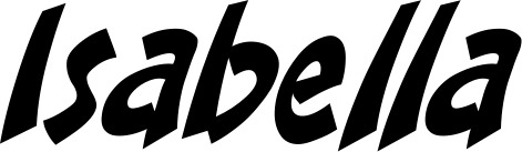Vorschau des Bootsnamens "Isabella" als Schriftzug für "Bootsbeschriftung Klassisch 31"