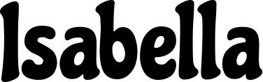 Vorschau des Bootsnamens "Isabella" als Schriftzug für "Bootsbeschriftung Klassisch 53"