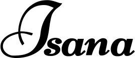 Bootsname 'Isana' angezeigt als 'Bootsbeschriftung Klassisch 76-A'